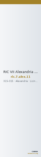 RIC VII Alexandria 11 — CANOA