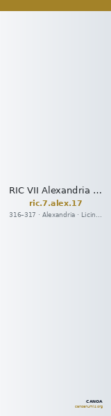 RIC VII Alexandria 17 — CANOA