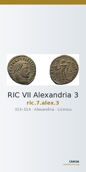 RIC VII Alexandria 3 — CANOA
