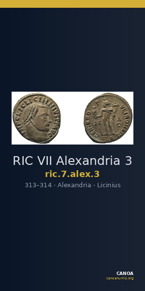 RIC VII Alexandria 3 — CANOA