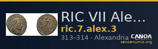 RIC VII Alexandria 3 — CANOA