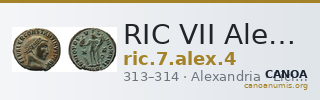 RIC VII Alexandria 4 — CANOA