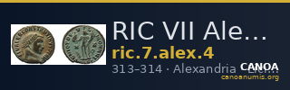 RIC VII Alexandria 4 — CANOA