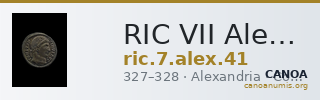 RIC VII Alexandria 41 — CANOA