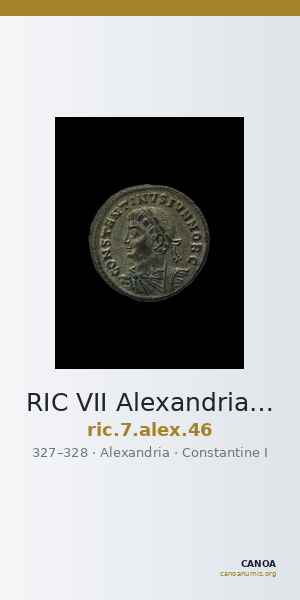 RIC VII Alexandria 46 — CANOA
