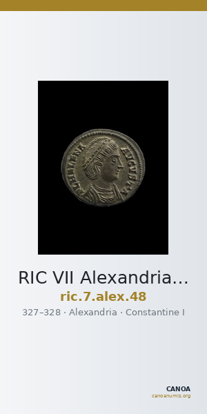 RIC VII Alexandria 48 — CANOA