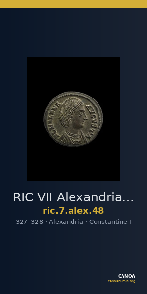 RIC VII Alexandria 48 — CANOA