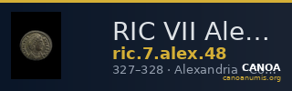 RIC VII Alexandria 48 — CANOA
