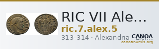 RIC VII Alexandria 5 — CANOA