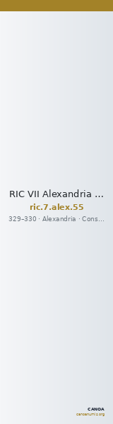 RIC VII Alexandria 55 — CANOA