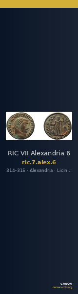 RIC VII Alexandria 6 — CANOA