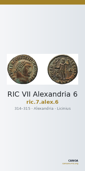 RIC VII Alexandria 6 — CANOA