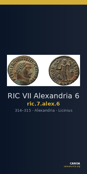 RIC VII Alexandria 6 — CANOA