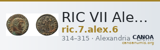 RIC VII Alexandria 6 — CANOA