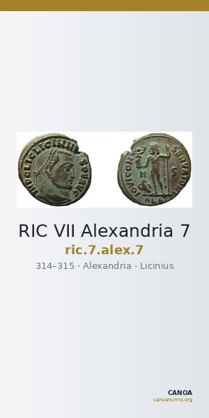 RIC VII Alexandria 7 — CANOA