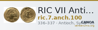 RIC VII Antioch 100 — CANOA