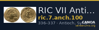 RIC VII Antioch 100 — CANOA