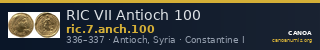 RIC VII Antioch 100 — CANOA