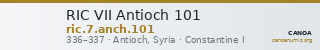 RIC VII Antioch 101 — CANOA