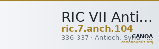RIC VII Antioch 104 — CANOA