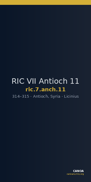 RIC VII Antioch 11 — CANOA