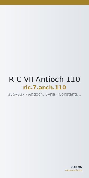 RIC VII Antioch 110 — CANOA