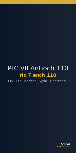 RIC VII Antioch 110 — CANOA