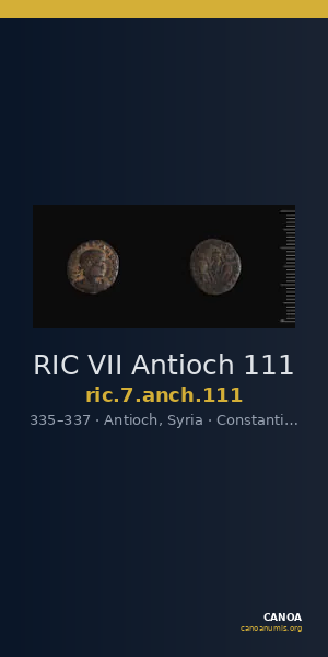 RIC VII Antioch 111 — CANOA