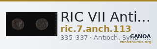 RIC VII Antioch 113 — CANOA