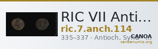 RIC VII Antioch 114 — CANOA