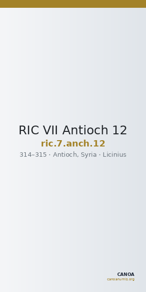 RIC VII Antioch 12 — CANOA