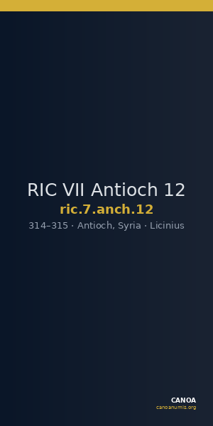 RIC VII Antioch 12 — CANOA