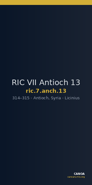 RIC VII Antioch 13 — CANOA