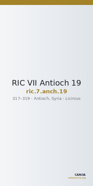 RIC VII Antioch 19 — CANOA