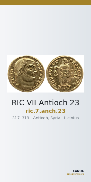 RIC VII Antioch 23 — CANOA
