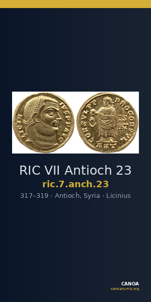 RIC VII Antioch 23 — CANOA