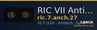 RIC VII Antioch 27 — CANOA