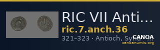 RIC VII Antioch 36 — CANOA