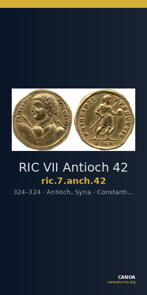 RIC VII Antioch 42 — CANOA