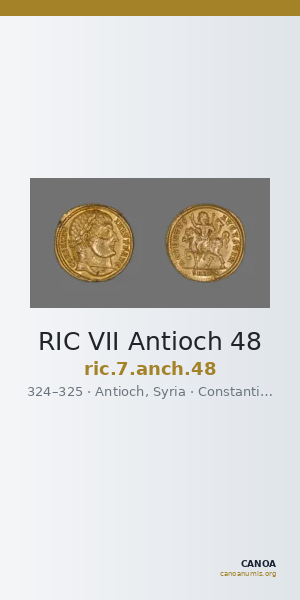 RIC VII Antioch 48 — CANOA