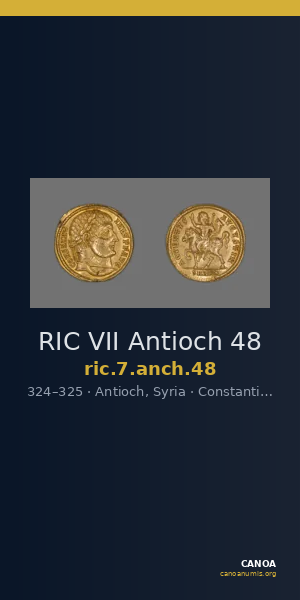 RIC VII Antioch 48 — CANOA