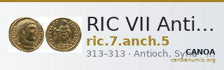 RIC VII Antioch 5 — CANOA