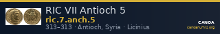 RIC VII Antioch 5 — CANOA