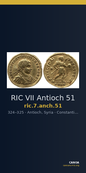 RIC VII Antioch 51 — CANOA