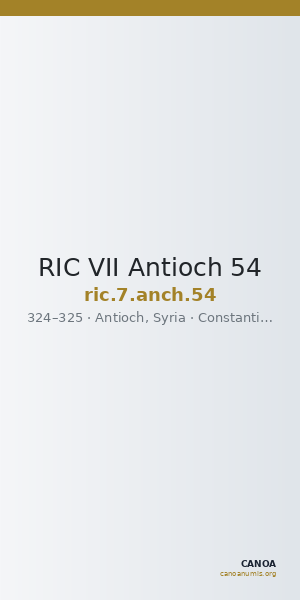 RIC VII Antioch 54 — CANOA