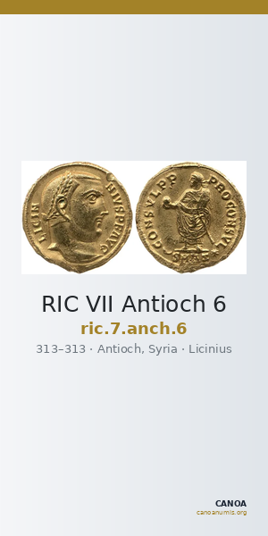 RIC VII Antioch 6 — CANOA