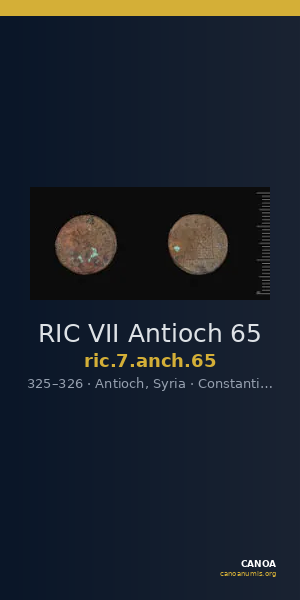 RIC VII Antioch 65 — CANOA