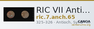 RIC VII Antioch 65 — CANOA