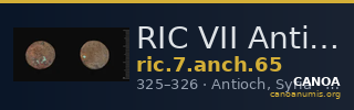 RIC VII Antioch 65 — CANOA
