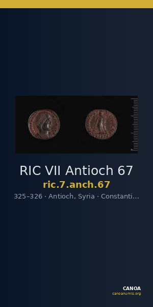 RIC VII Antioch 67 — CANOA